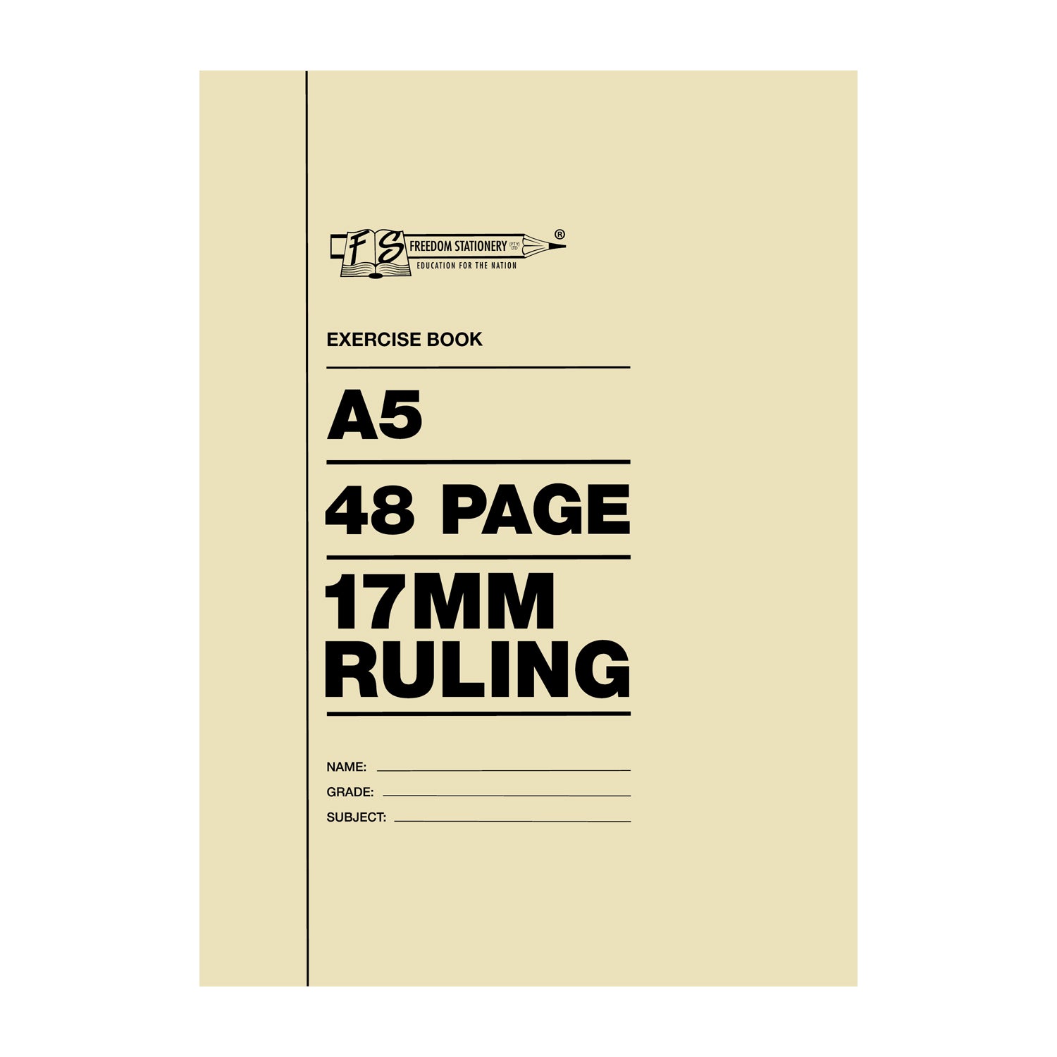 Freedom Stationery A5 Exercise Books 48 Pages 17mm