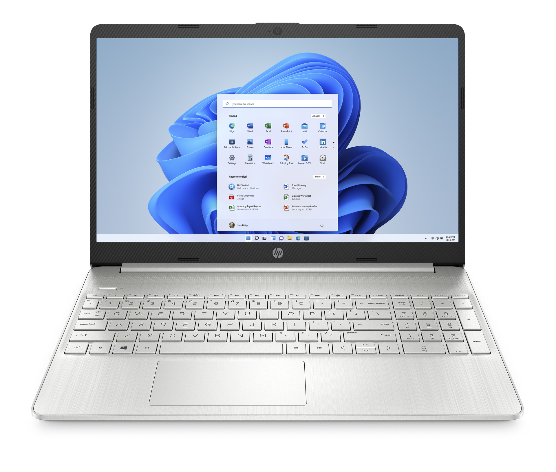 HP 15s AMD® Ryzen™ 5 5500U 8GB RAM 256GB SSD Storage Silver Laptop