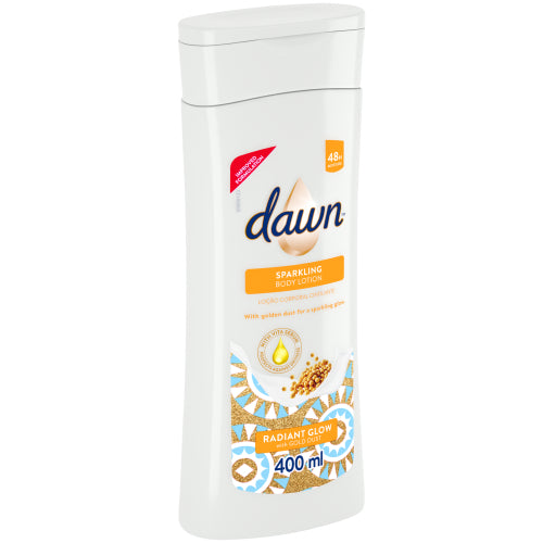 Dawn Moisturizing Body Lotion Radiant Glow with Gold Dust 400ml