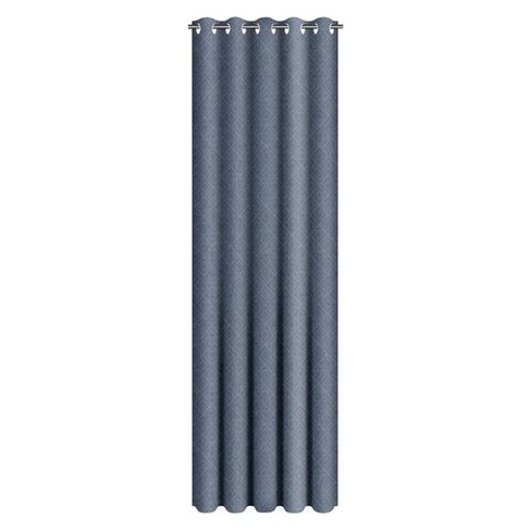 Jacquared Lesedi Eyelet Curtain - Blue (230 x 223mm)