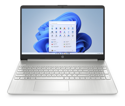 HP 15s Intel® Celeron® N4500 4GB RAM 256GB SSD Storage Silver Laptop