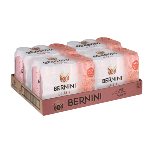 Bernini Blush Sparkling Grape Frizzante Cans 24 x 500ml