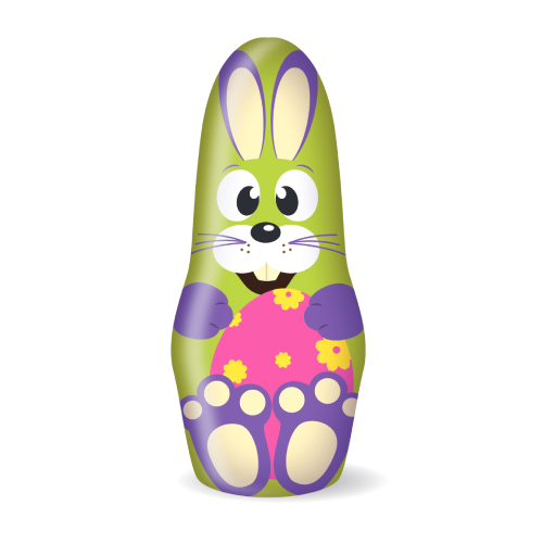 Jacquot Chocolate Foiled Rabbit Assorted Colours 25g