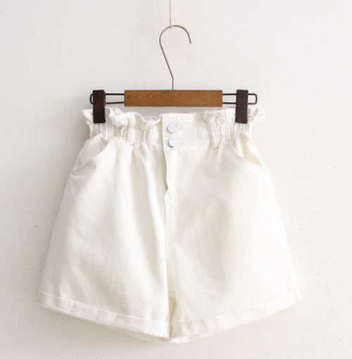 Women New Fashion High waist Elastic Short