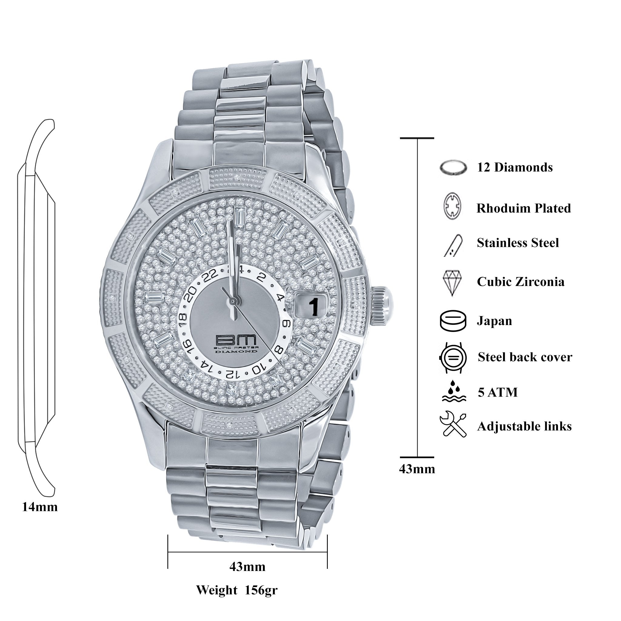 NIGHT EAGLE DIAMOND WATCH | 530421
