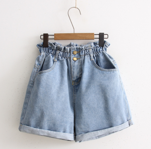 Women New Fashion High waist Elastic Short