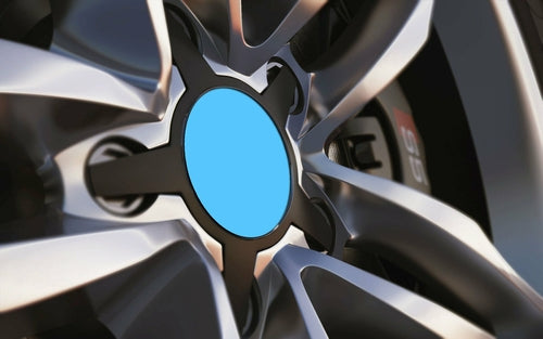 Custom Universal fit 50mm Alloy Wheel Centre Cap Badges 22 Colours