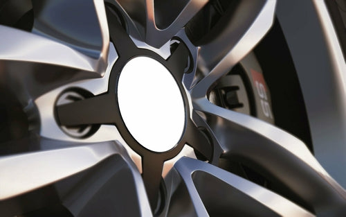 Custom Universal fit 50mm Alloy Wheel Centre Cap Badges 22 Colours