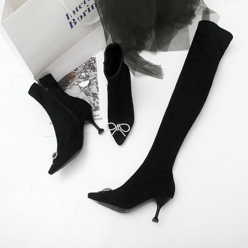 Stretch Thigh High Boots
Women Autumn Spring Sexy Over
The Knee