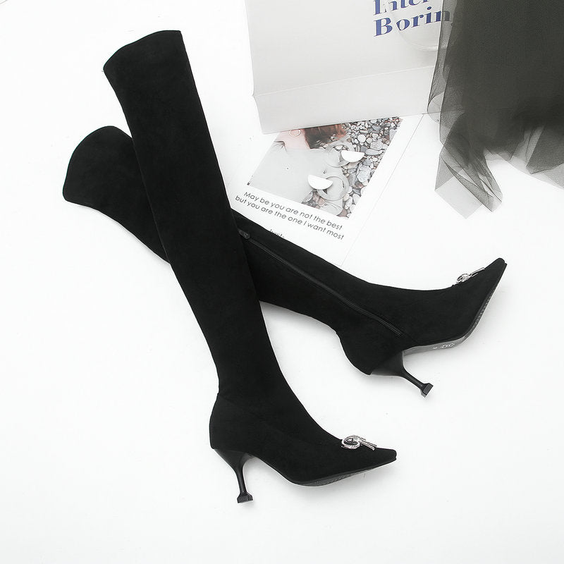 Stretch Thigh High Boots
Women Autumn Spring Sexy Over
The Knee