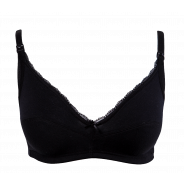Playtex Maternity Cotton Feeding Bra - Black 36C