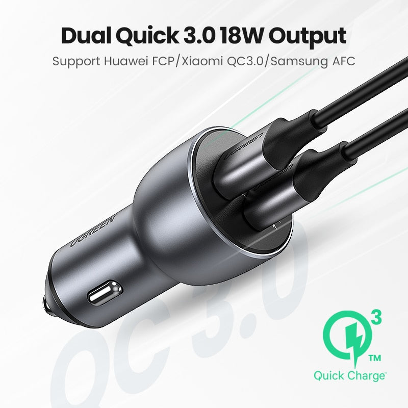 UGREEN Car Charger,Fast Charger for Redmi Note 10,USB Charger for
