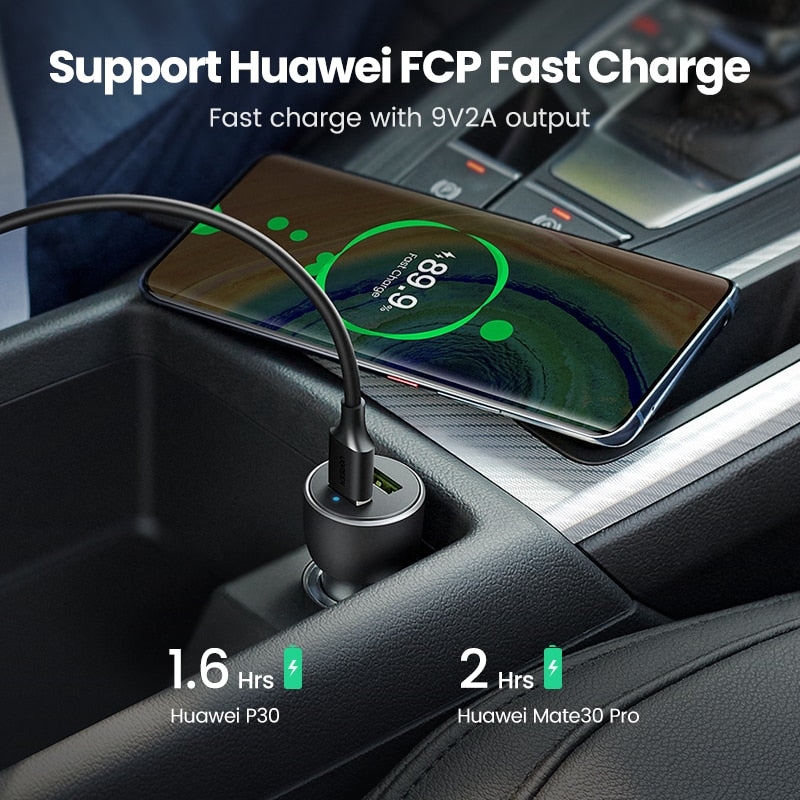 UGREEN Car Charger,Fast Charger for Redmi Note 10,USB Charger for