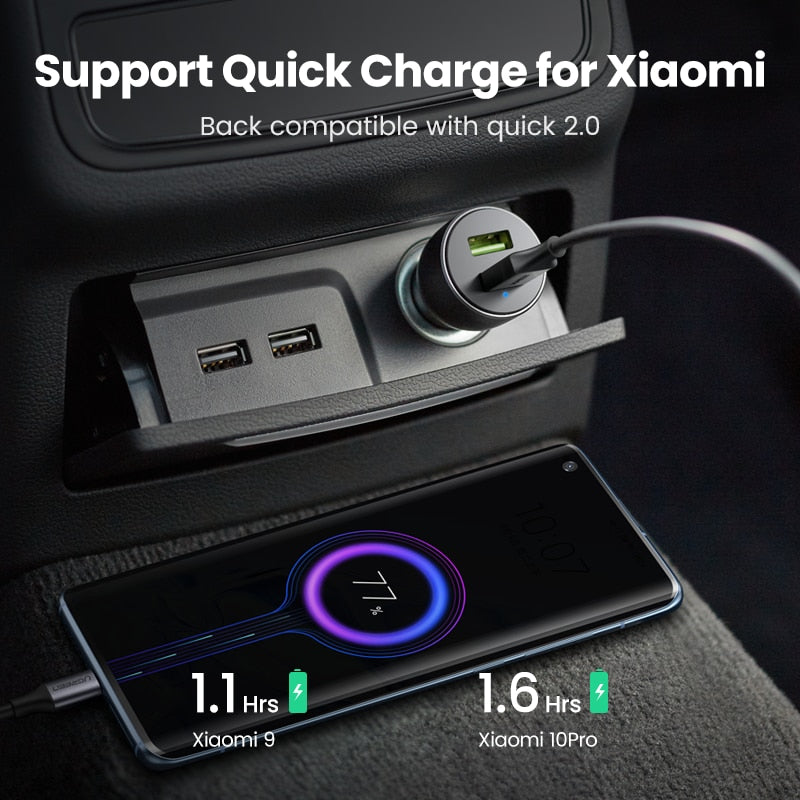 UGREEN Car Charger,Fast Charger for Redmi Note 10,USB Charger for