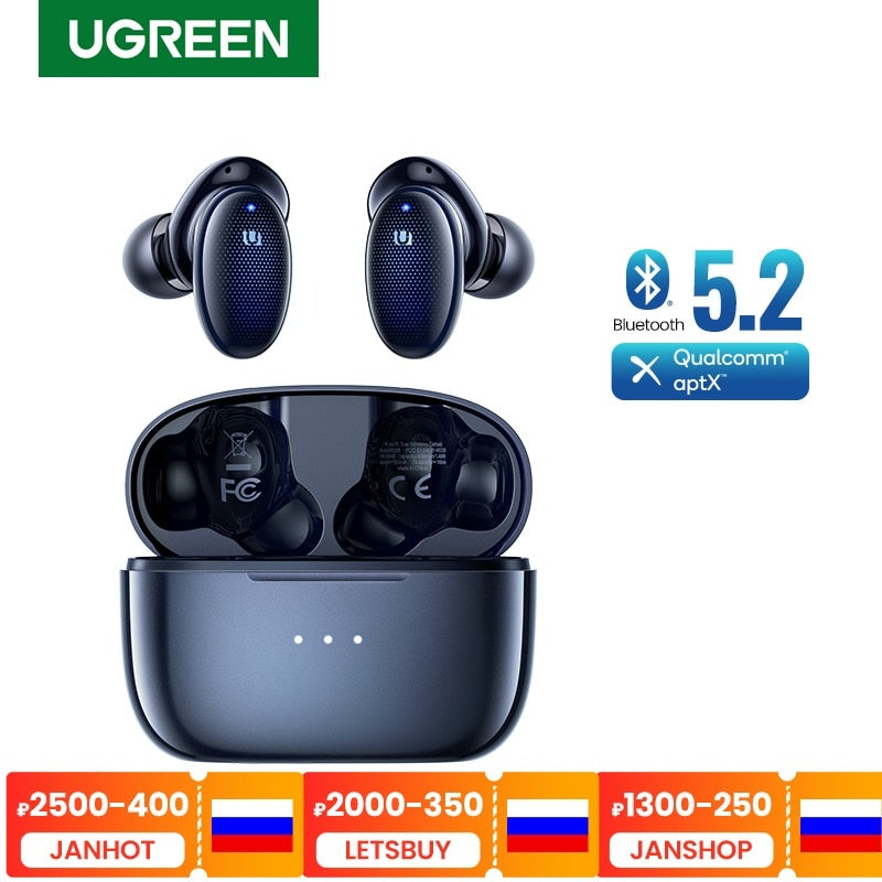 UGREEN HiTune X5 TWS Wireless Bluetooth 5.2 Earphones aptX Qualcomm