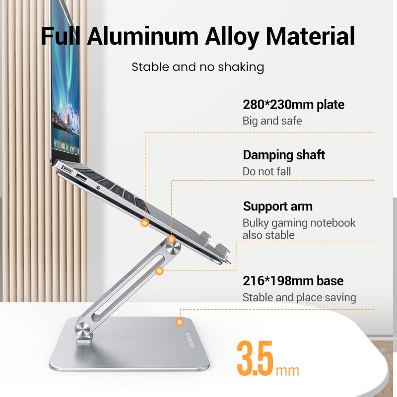 UGREEN Laptop Stand Holder For PC Macbook Air Pro Foldable Vertical