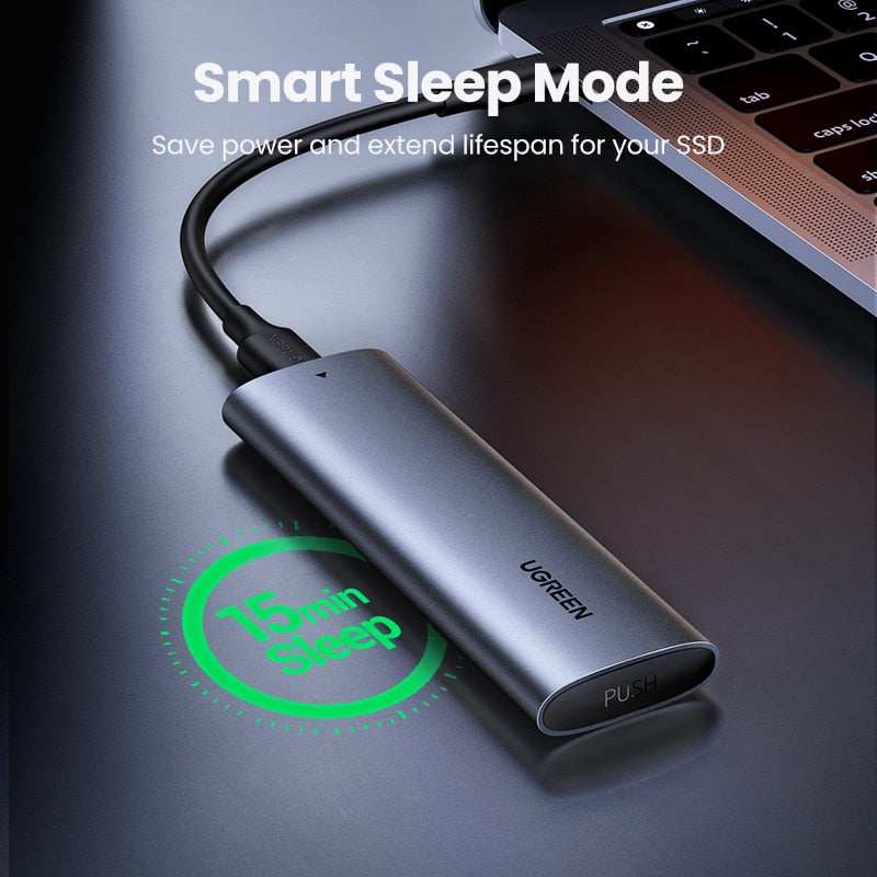 UGREEN M.2 NVMe SSD Enclosure Dual Protocol NVMe SATA to USB 3.1 Gen2