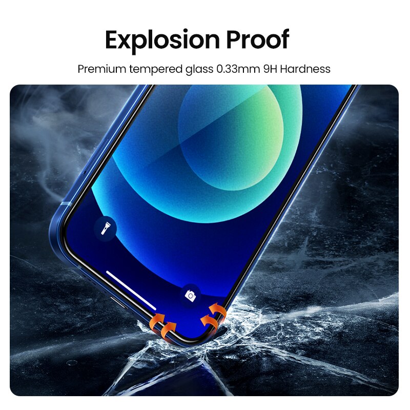 UGREEN Matte Phone Screen Protectors For iPhone 12 Pro Max Full Cover
