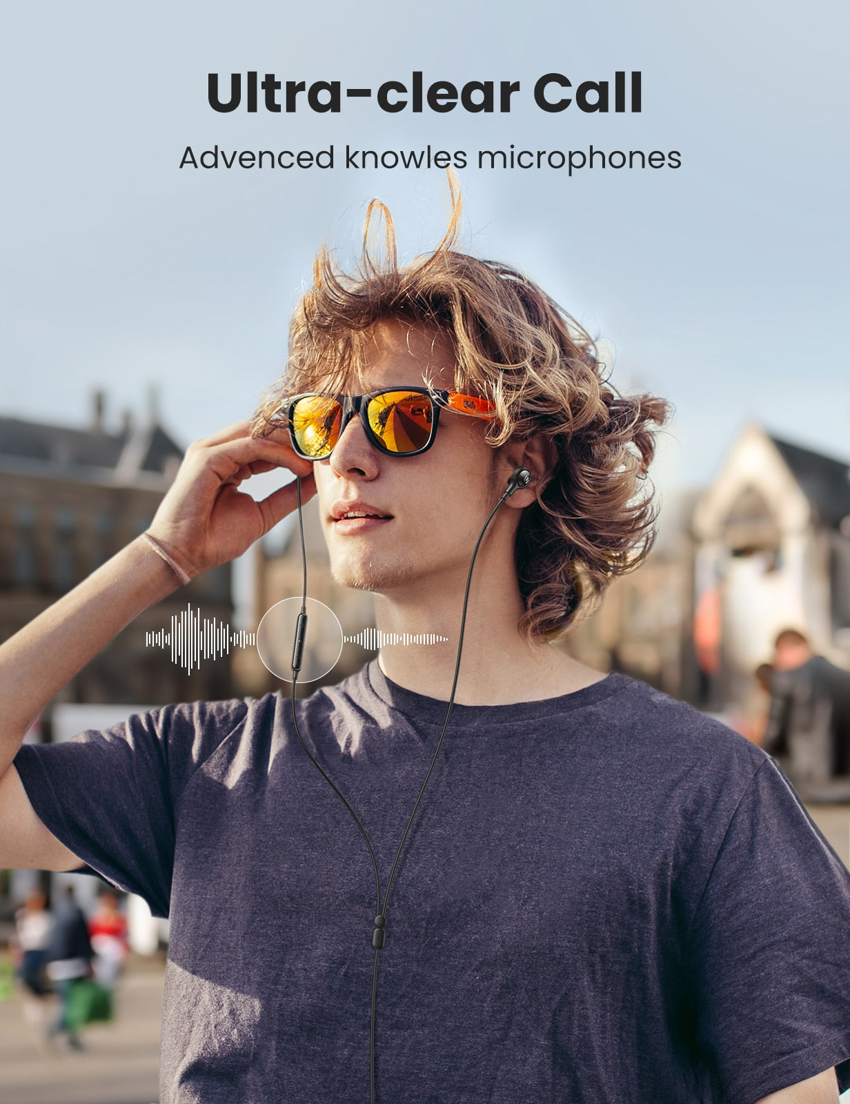 UGREEN Wired Headphones MFi Certified Lightning Earbuds with