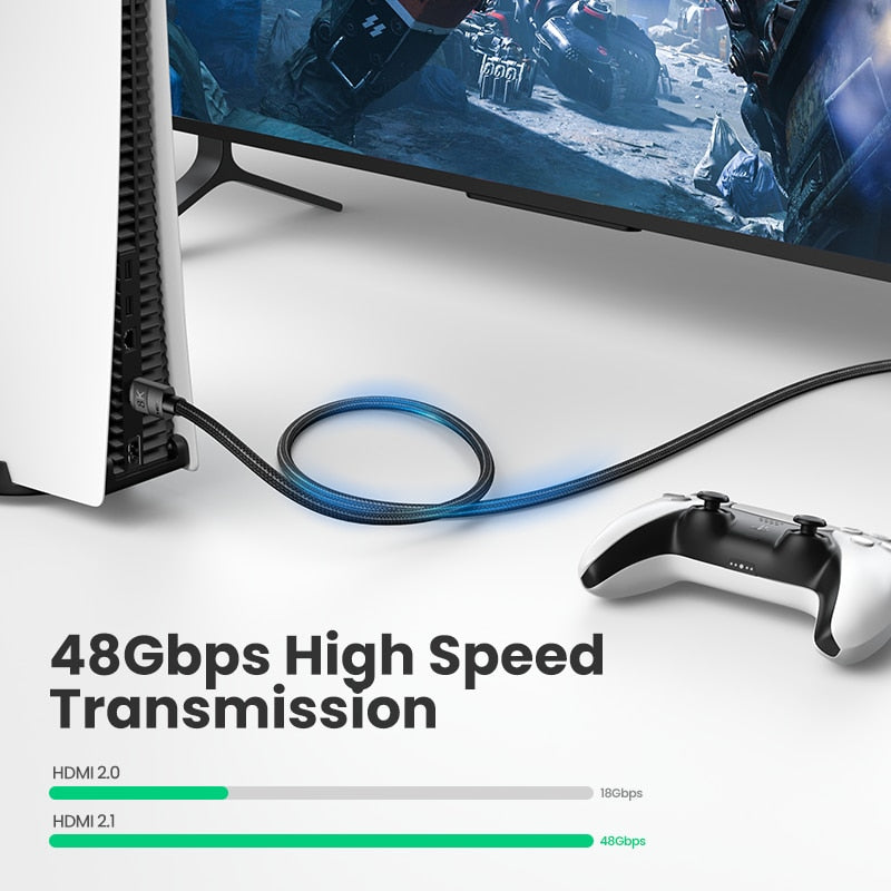 Ugreen HDMI 2.1 Cable Ultra High speed 8K/60Hz 4K/120Hz for Xiaomi Mi