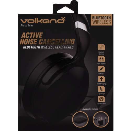 Volkano Silenco Series Active Noise Cancelling Bluetooth Wireless Headphones - myhoodmarket