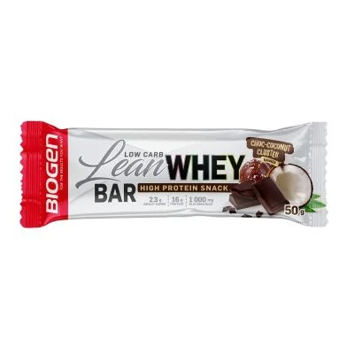 Biogen Lean Whey Bar 50g,choc coconut