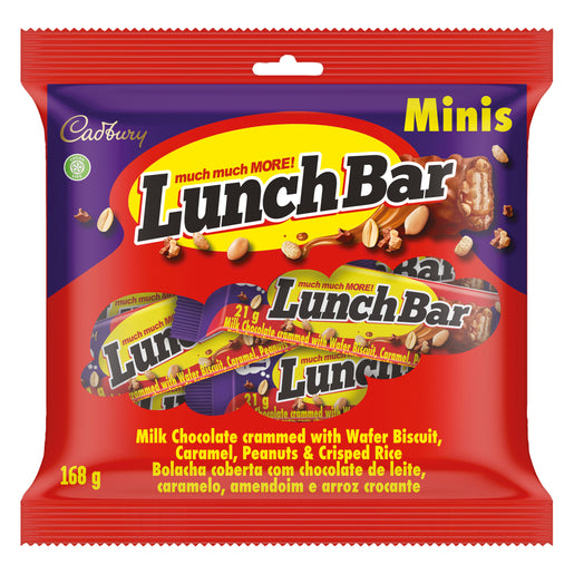 Cadbury Lunch Bar Mnis Treat Bag 168g