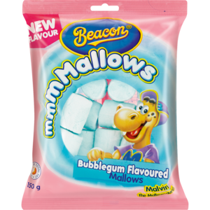 Beacon Bubblegum Flavoured Marshmallows 150g