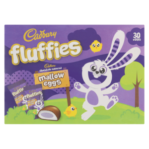 Cadbury Fluffies Chocolate Mallow Eggs 30 Pack