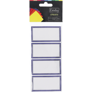 Croxley Blue Border Labels 24 Pack - myhoodmarket