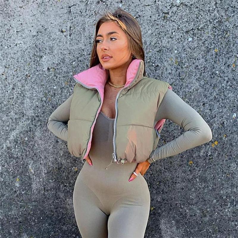 Two-Tone Color Jacket For Women
