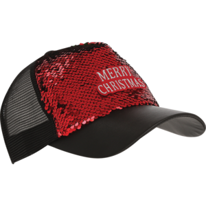 Santa's Choice Collection Merry Christmas Sequins Cap