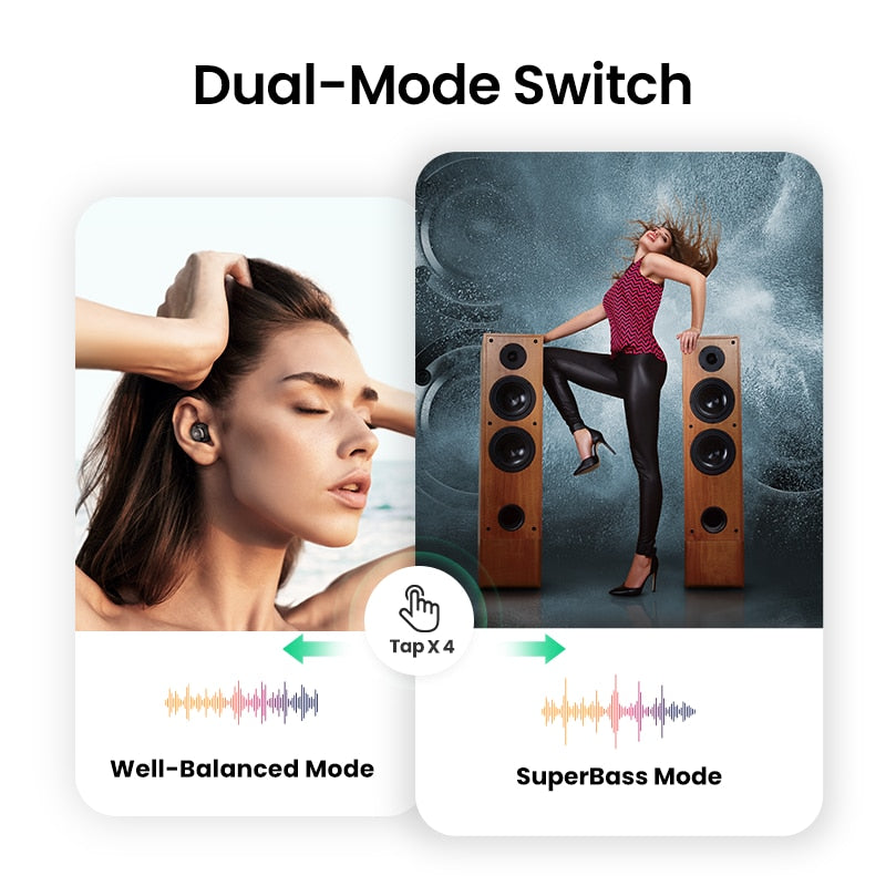 UGREEN TWS Wireless Bluetooth 5.0 Earphones Qualcomm aptX True