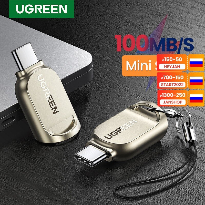 UGREEN USB C Card Reader TF Micro SD Type C 3.1 OTG Memory Card Reader