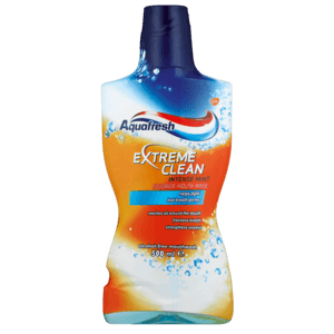 Aquafresh Extreme Clean Intense Mint Flavoured Mouthwash 500ml - myhoodmarket