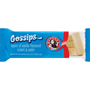 Bakers Gossips Vanilla Flavoured Wafers 100g - myhoodmarket