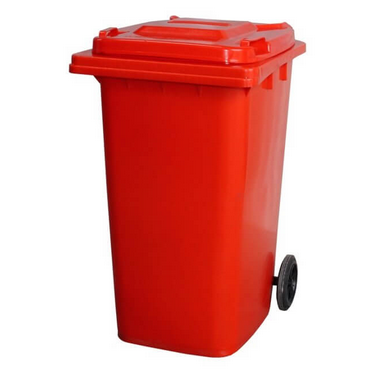 120 Litre Wheelie Bin | Red