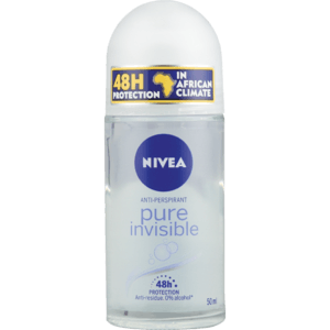 Nivea Pure Invisible Ladies Anti-Perspirant Roll-On 50ml - myhoodmarket
