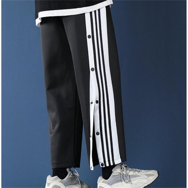Black Harem Overalls Multi-Pocket Ribbon cargos